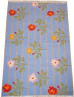 blue floral area rug