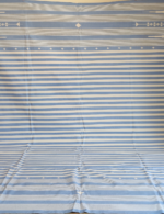 blue strip rug