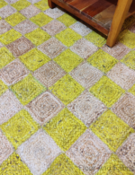 jute checkerboard rug