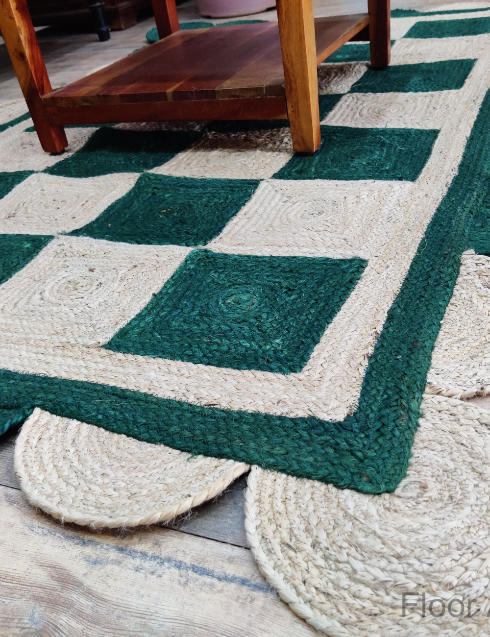 Green Plaid Rug