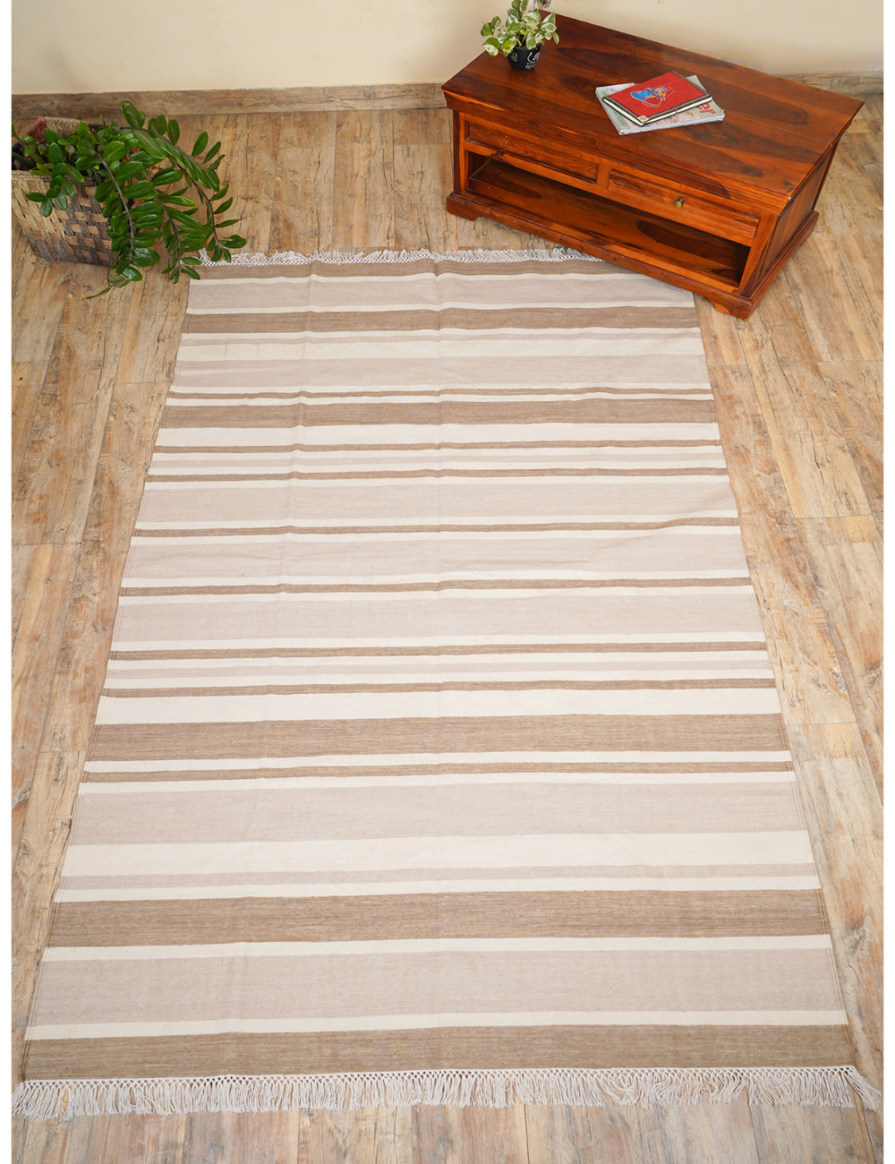 modern striped rug