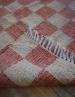 red checkered rug